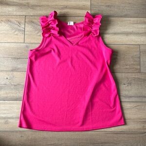 BiBi Pink Ruffle Sleeve Blouse